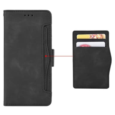 Wallet Stand Flip -puhelinkotelo OnePlus Nord 3 5G: lle - musta