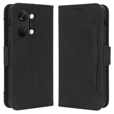 Wallet Stand Flip -puhelinkotelo OnePlus Nord 3 5G: lle - musta