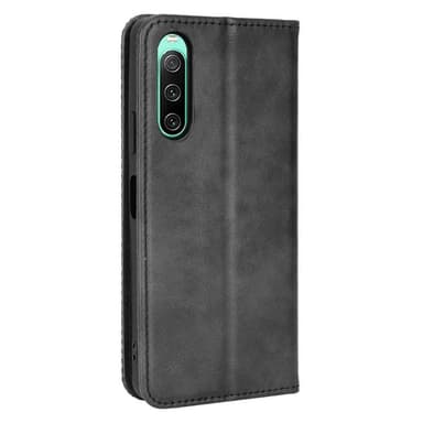 Lompakkoteline Käännettävä Puhelinkotelo Xperia 10 V:lle - Musta