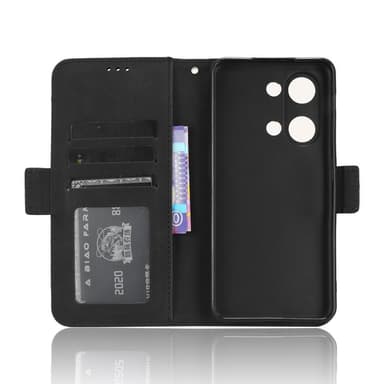 Wallet Stand Flip -puhelinkotelo OnePlus Nord 3 5G: lle - musta