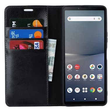 Sony Xperia 10 V Suojakuori Lompakolle - Musta