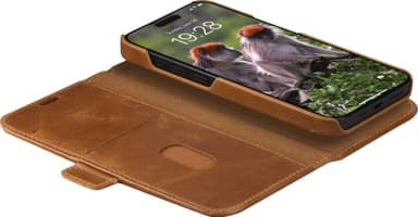 Dbramante1928 Lynge iPhone 15 lompakkokotelo (ruskea)