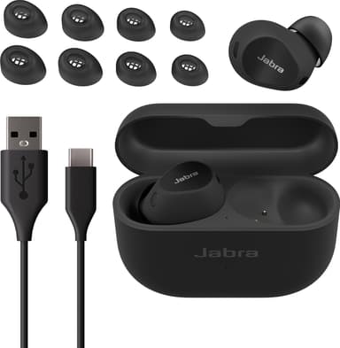 Jabra Elite 10 täysin langattomat in-ear kuulokkeet (kiiltävä musta)
