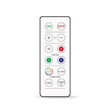 INF LED-kohdevalot 6 kpl 2 kaukosäätimellä