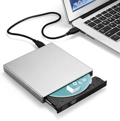 Ulkoinen CD-DVD-lukija/poltin USB 2.0