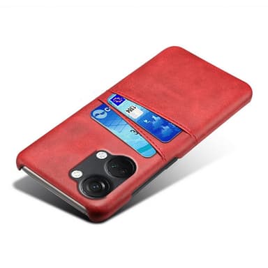 SKALO OnePlus Nord 3 5G / Ace 2V PU-nahkainen Korttikotelo - Punainen