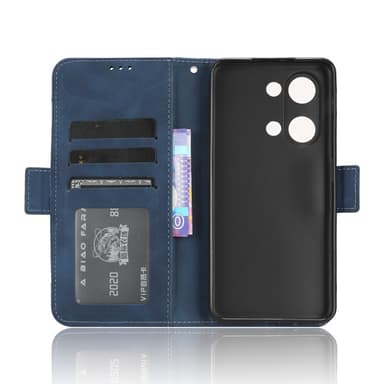 SKALO OnePlus Nord 3 5G / Ace 2V 6-lokeroa Lompakkokotelo - Sininen