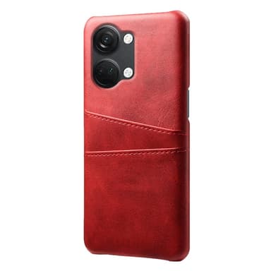 SKALO OnePlus Nord 3 5G / Ace 2V PU-nahkainen Korttikotelo - Punainen