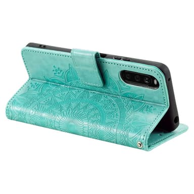 SKALO Sony Xperia 10 V Mandala lompakkokotelo - Turkoosi