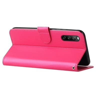 SKALO Sony Xperia 10 V Lompakkokotelo PU-nahkaa - Cerise
