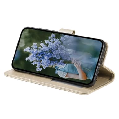 SKALO Sony Xperia 10 V Mandala lompakkokotelo - Kulta