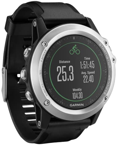 Garmin Fenix 3 HR urheilukello (hopea)