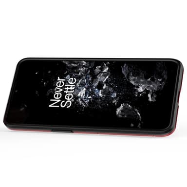 SKALO OnePlus 10T 5G Armor Hybridi metallirengas kuori - Punainen