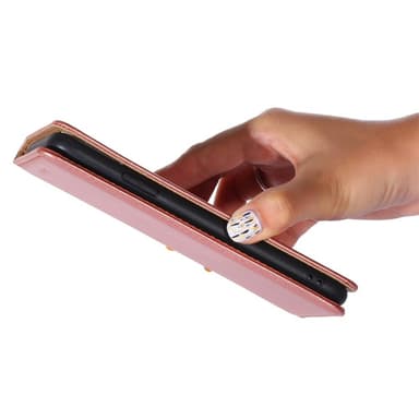 SKALO Motorola Edge 30 5G Lompakkokotelo PU-nahkaa - Ruusukulta