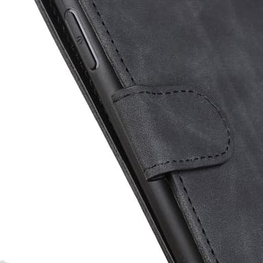 SKALO Sony Xperia 5 IV 5G KHAZNEH Lompakkokotelo PU-nahasta - Musta