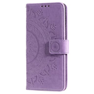 SKALO Samsung A23 5G Mandala lompakkokotelo - Violetti