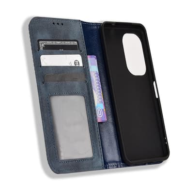 SKALO Asus Zenfone 9 5G Kohokuvioitu Premium lompakkokotelo - Sininen