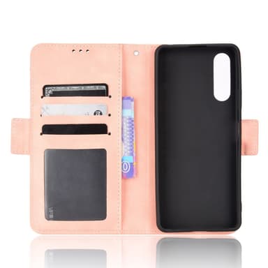 SKALO Sony Xperia 10 V 6-lokeroa Lompakkokotelo - Pinkki