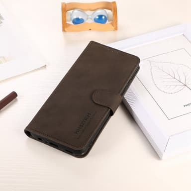SKALO OnePlus Nord 3 5G / Ace 2V KHAZNEH Lompakkokotelo PU-nahasta - Ruskea