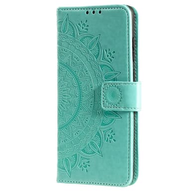 SKALO Samsung A23 5G Mandala lompakkokotelo - Turkoosi
