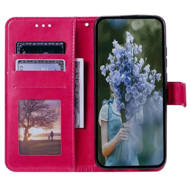 SKALO Sony Xperia 5 IV 5G Mandala lompakkokotelo - Cerise