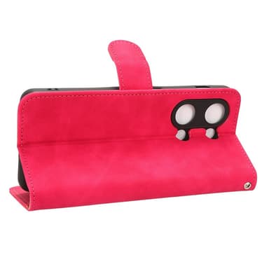 SKALO OnePlus Nord 3 5G / Ace 2V Matt PU Nahka lompakkokotelo - Cerise