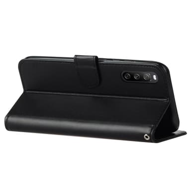 SKALO Sony Xperia 10 V Lompakkokotelo PU-nahkaa - Musta