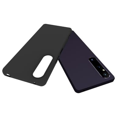 SKALO Sony Xperia 1 V Mattamusta erittäin ohut TPU-suojakuori