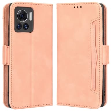 SKALO Motorola Edge 30 Ultra 5G 6-lokeroa Lompakkokotelo - Pinkki