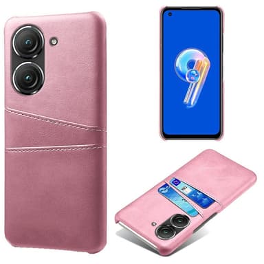 SKALO Asus Zenfone 9 5G PU-nahkainen Korttikotelo - Ruusukulta