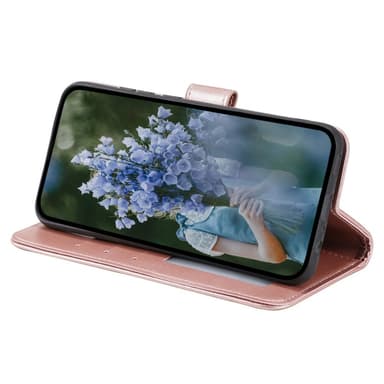 SKALO Sony Xperia 10 V Mandala lompakkokotelo - Ruusukulta