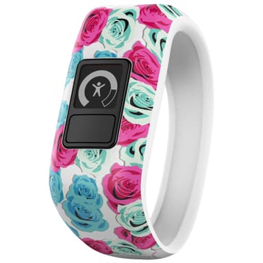 Garmin Vivofit Jr. aktiivisuusranneke (valk/kukkakuvio)