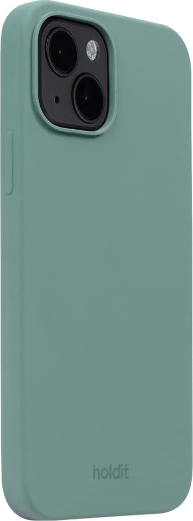 Holdit Silicone iPhone 15 suojakuori (vihreä)