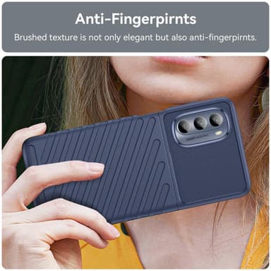 SKALO Motorola Moto G62 5G Armor Thunder Suojakuori - Sininen