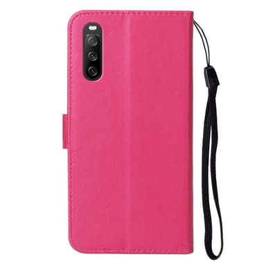 SKALO Sony Xperia 10 V Lompakkokotelo PU-nahkaa - Cerise