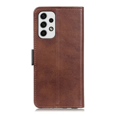 SKALO Samsung A23 5G Lompakkokotelo PU-nahkaa - Ruskea