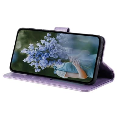 SKALO Sony Xperia 5 IV 5G Mandala lompakkokotelo - Violetti