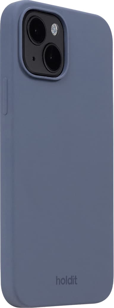 Holdit Silicone iPhone 15 suojakuori (sininen)