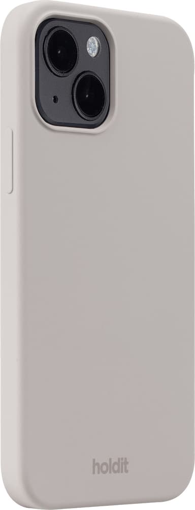 Holdit Silicone iPhone 15 suojakuori (harmaa)