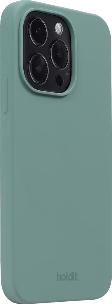 Holdit Silicone iPhone 15 Pro suojakuori (vihreä)