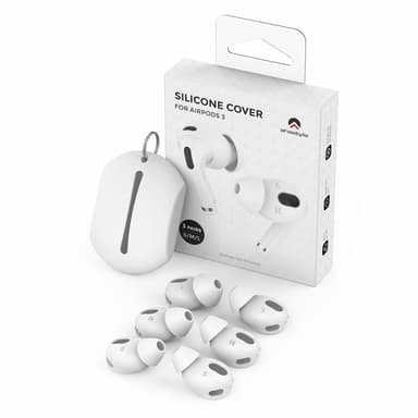 AHASTYLE AirPods 3 Silikoniset korvatyynyt S+M+L - Valkoinen