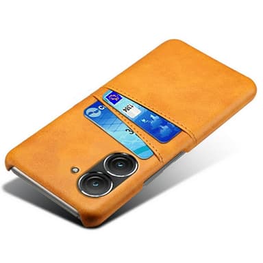 SKALO Asus Zenfone 9 5G PU-nahkainen Korttikotelo - Vaaleanruskea