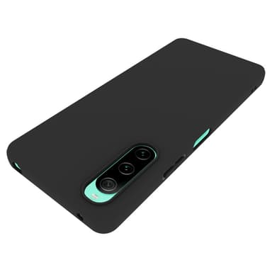 SKALO Sony Xperia 10 V Mattamusta erittäin ohut TPU-suojakuori