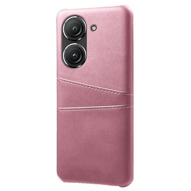 SKALO Asus Zenfone 9 5G PU-nahkainen Korttikotelo - Ruusukulta