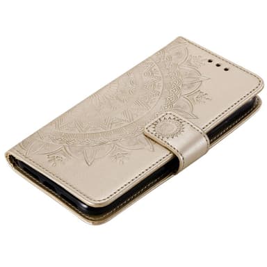 SKALO OnePlus 10T 5G Mandala lompakkokotelo - Kulta