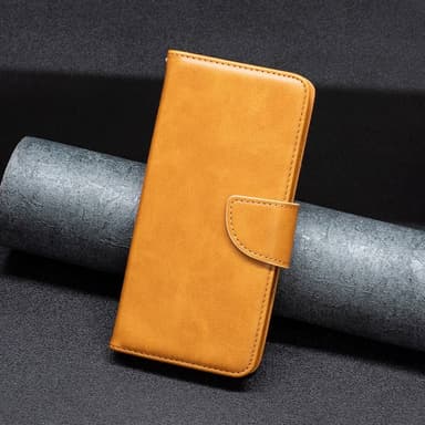 SKALO Motorola Moto G62 5G Lompakkokotelo PU-nahkaa - Vaaleanruskea