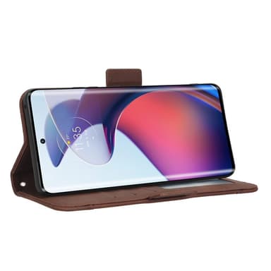 SKALO Motorola Edge 30 Fusion 5G 6-lokeroa Lompakkokotelo - Ruskea