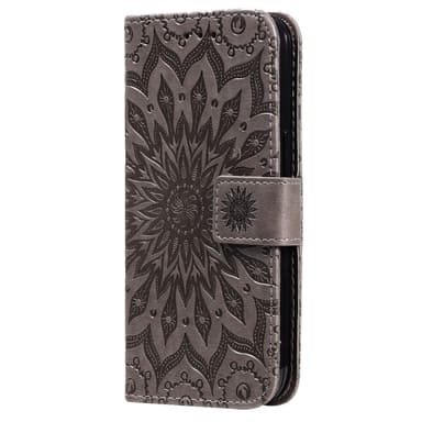 SKALO Motorola Edge 30 5G Mandala lompakkokotelo - Harmaa