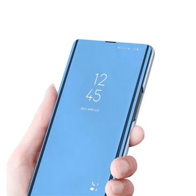 SKALO Samsung A54 5G Clear View Mirror Lompakko - Musta