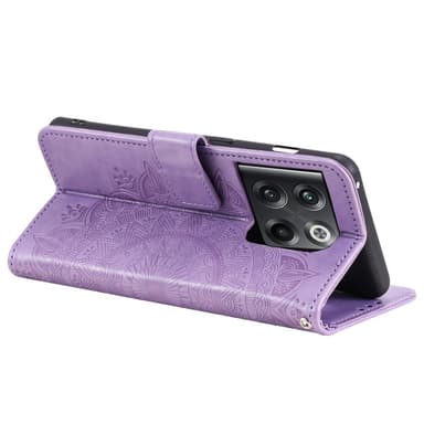 SKALO OnePlus 10T 5G Mandala lompakkokotelo - Violetti
